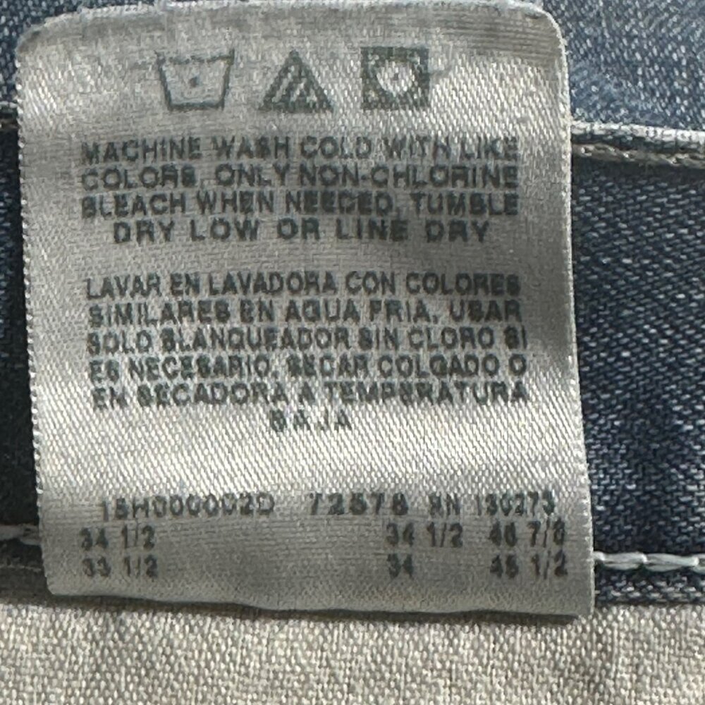 Authentic Issue Thrashed Wrangler Mens Relaxed Denim Carpenter Jeans SZ 32x34 - Picture 14 of 16